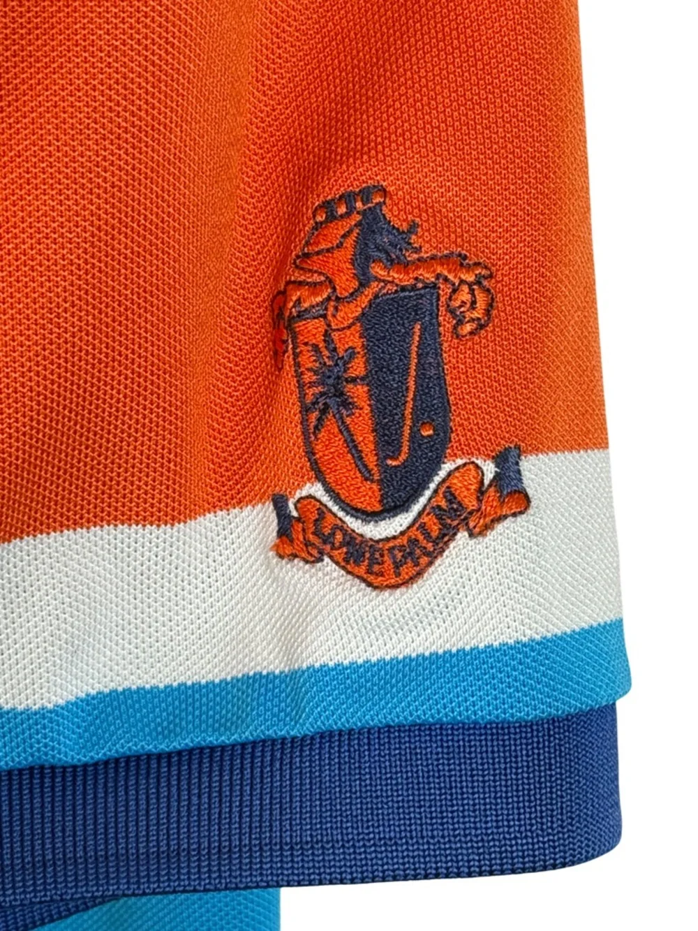 Ralph Lauren RLX Multicolor Striped Polo - Blue, Orange & Yellow Size L